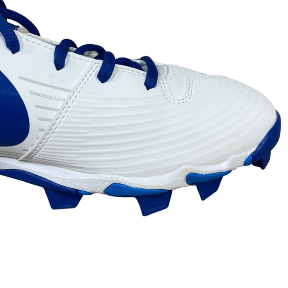 ⚡️SOLD⚡️Nike Softball Cleats Hyperdiamond 3 Keystone Women’s 10.5 Blue White - Picture 12 of 16